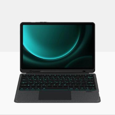 適用於 三星 Samsung Galaxy Tab S9 / S9 FE 11“可拆式藍牙鍵盤保護套 Keyboard Trackpad 智慧觸控板