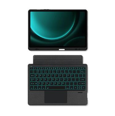 適用於 三星 Samsung Galaxy Tab S9 / S9 FE 11“可拆式藍牙鍵盤保護套 Keyboard Trackpad 智慧觸控板