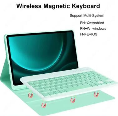 適用 三星 Samsung TabA9 plus /A9+ 11吋 無線鍵盤連保護套 平板電腦套 藍牙鍵盤套