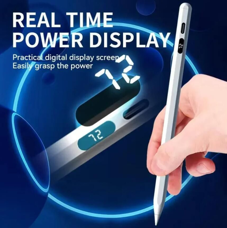 apple pencil iPad觸控筆 防誤觸 可吸附 USB-TYPE C充電 主動式觸屏電容筆 帶電量顯示 手寫筆 電子繪圖筆 書寫筆