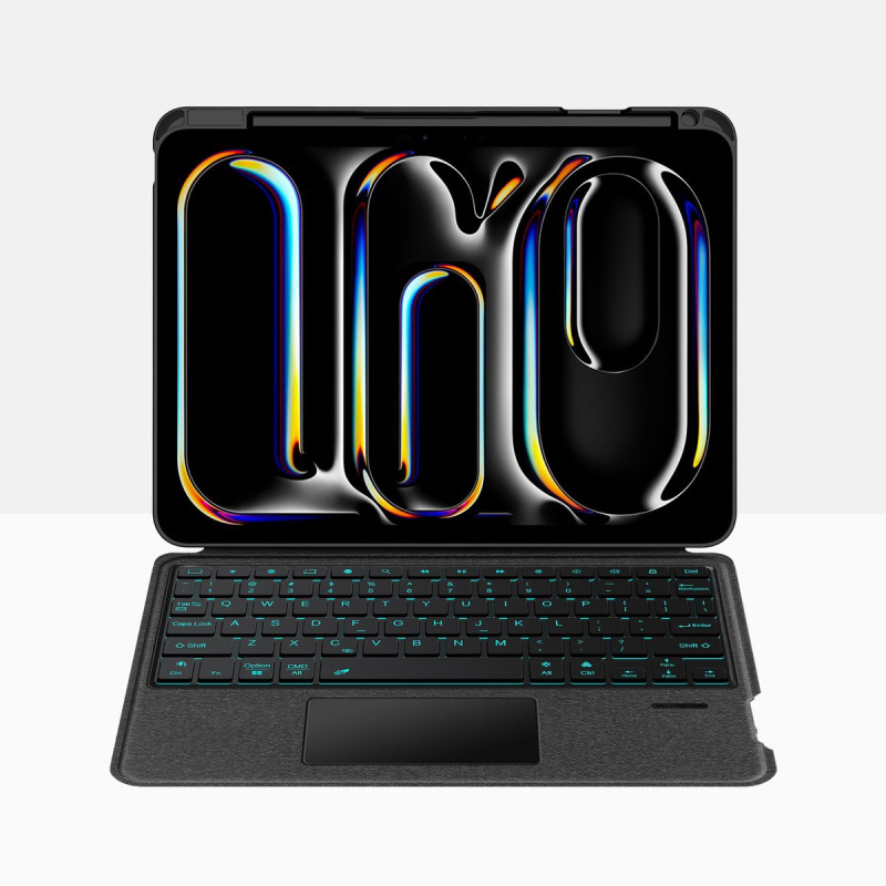 適用於 iPad 11 A16 2024 / 10th（第10代）10.9“ 2022 可拆式藍牙鍵盤保護套Keyboard Trackpad智慧觸控板