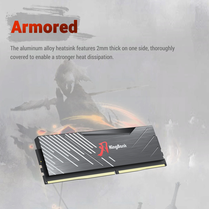 KINGBANK DDR5 Soarblade RGB UDIMM (16GB*2) DDR5 6000MHz-32GB CL30 ( Black / White )