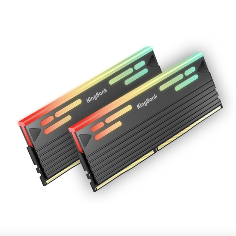 KINGBANK KFRB DDR5 RGB UDIMM (16GB*2) DDR5 6000MHz-32GB CL26 ( Black / White ) ( FPS / CASH $4950)