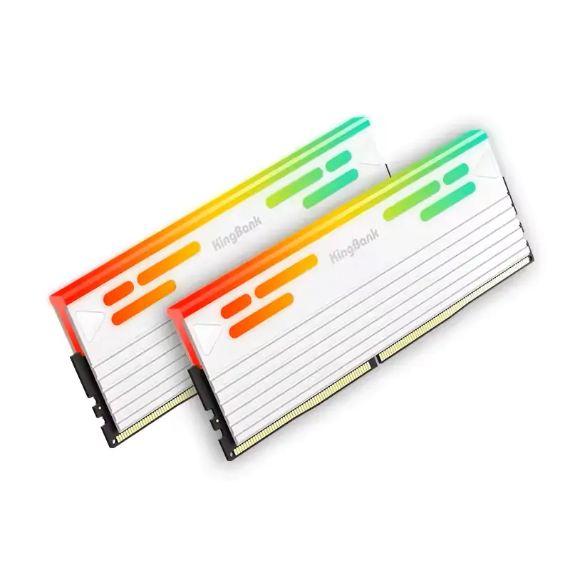 KINGBANK KFRB DDR5 RGB UDIMM (16GB*2) DDR5 6000MHz-32GB CL26 ( Black / White ) ( FPS / CASH $4950)