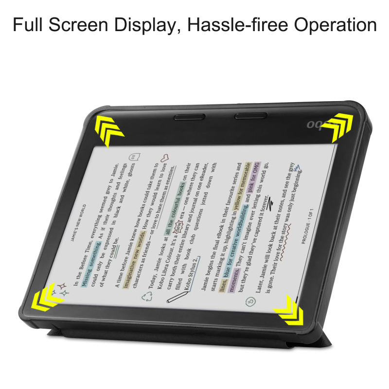 適用於 Kobo Libra Colour 7吋電子書 褶疊式TPU保護套