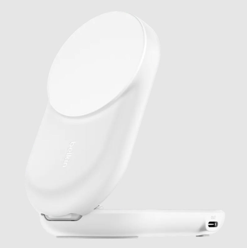 Belkin UltraCharge Qi2 2合1 可折疊磁吸充電器 25W WIZ039my