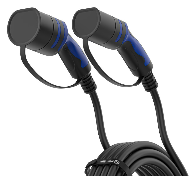 英國品牌 BG Sync Energy EVC22328TL EV電動車充電線 8米 22kW Type2-2 Mode3 三相 3Phase IP65 防水-防UV 不易變形 British General 香港代理