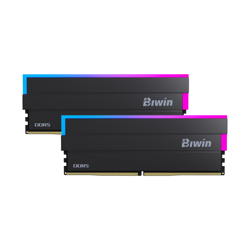 Biwin Black Opal DW100 RGB DDR5 6000Mhz 32GB (16GB*2 ) CL28 Heatsink Memory ( Black / White )  [現金/轉數快優惠 $4580]