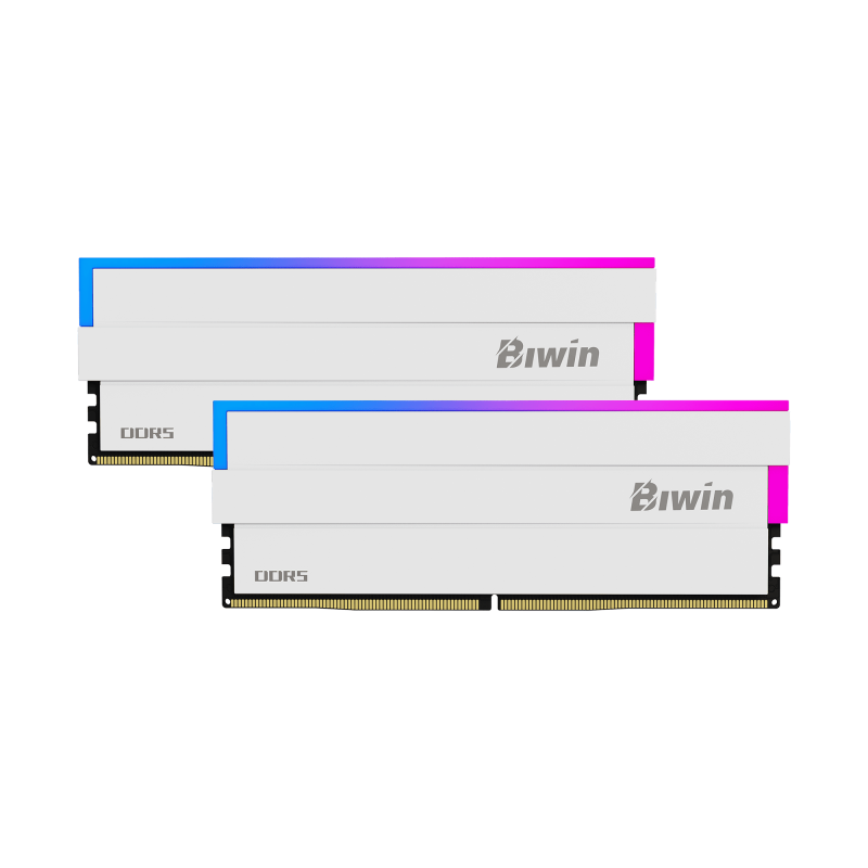 Biwin Black Opal DW100 RGB DDR5 6000Mhz 32GB (16GB*2 ) CL28 Heatsink Memory ( Black / White )  [現金/轉數快優惠 $4580]