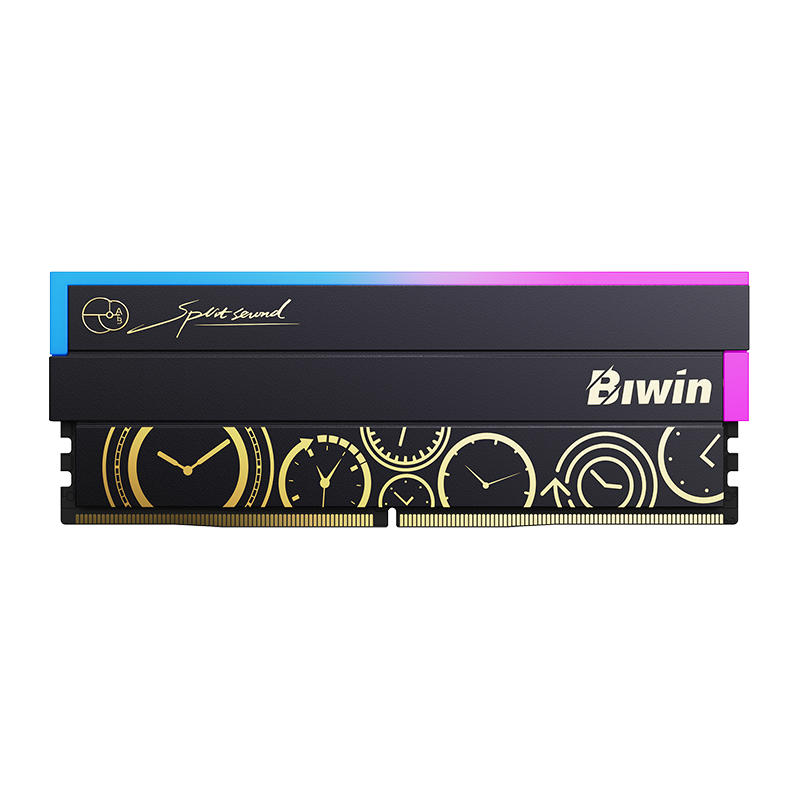 Biwin Black Opal OC Lab Gold Edition DW100 RGB DDR5 6000Mhz 192GB (48GB*4 ) CL28 Heatsink Memory ( Black )