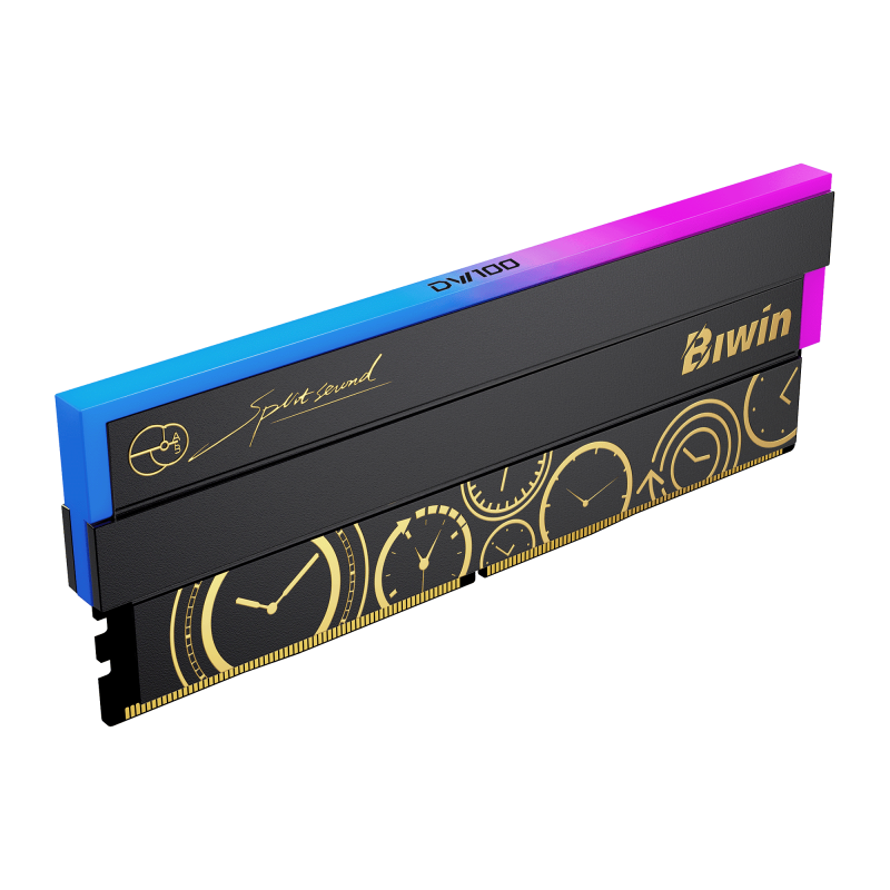 Biwin Black Opal OC Lab Gold Edition DW100 RGB DDR5 6000Mhz 192GB (48GB*4 ) CL28 Heatsink Memory ( Black )