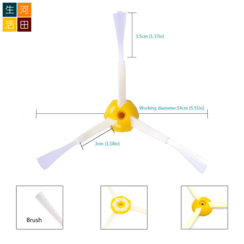 適用iRobot Roomba 900 800系列 980 960 890 880 吸塵機械人 代用HEPA濾網+滾輪+邊刷替換套裝