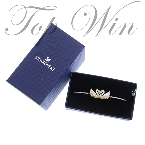 Swarovski 施華洛世奇 ICONIC SWAN 手鐲 5256264 鍍銠 銀色 平行進口