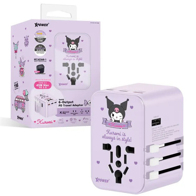 XPower x Sanrio 45W 6輸出 PD3.0/PPS旅行充電器 TA45B