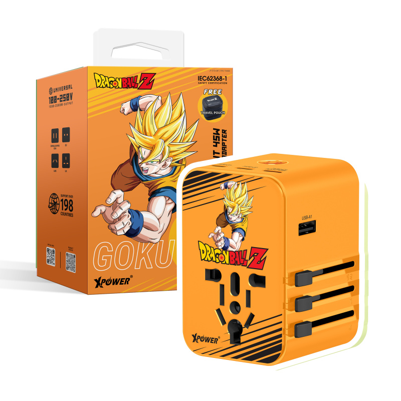 XPower x 龍珠Z 45W 6輸出 PD3.0/PPS旅行充電器 TA45B