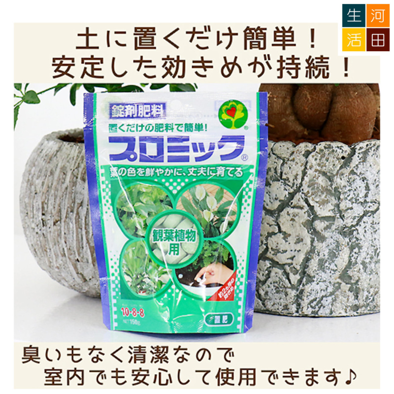 HYPONeX 日本花寶 10-8-8 觀葉植物放置肥料(150g)|錠劑園藝肥料|簡易包裝無味粒狀養分