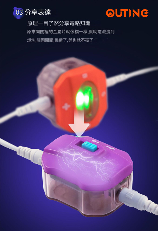 電路實驗積木拼搭玩具(150個電路玩法) │STEM電路積木玩具│科技拼搭積木│創意電路拼搭玩具