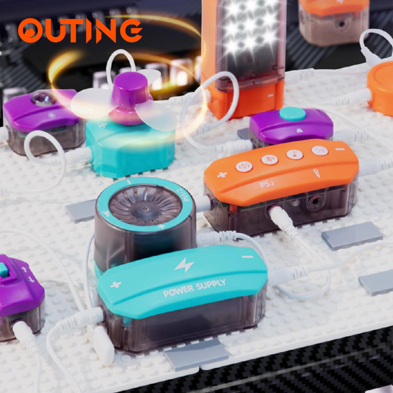 電路實驗積木拼搭玩具(150個電路玩法) │STEM電路積木玩具│科技拼搭積木│創意電路拼搭玩具