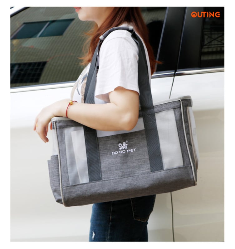 寵物手提包(大碼)│外出便攜│斜挎手提包│貓狗同行背包│透氣大容量│洗貓袋