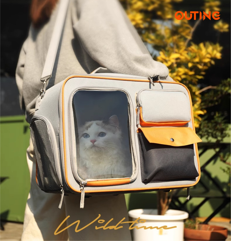 竉物外出袋│貓包寵物拉桿箱│便攜貓咪行李箱│貓狗同行旅行背包