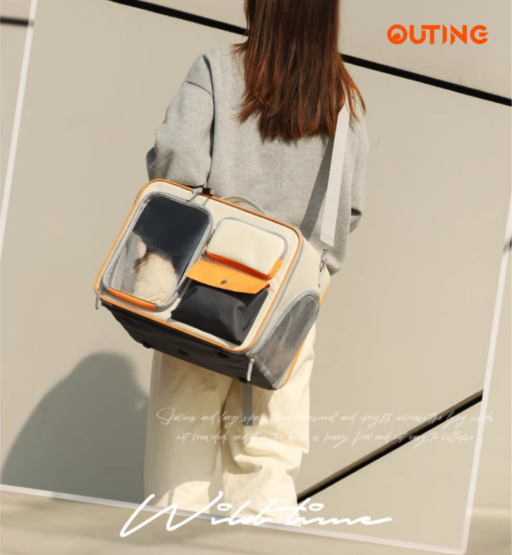 竉物外出袋│貓包寵物拉桿箱│便攜貓咪行李箱│貓狗同行旅行背包