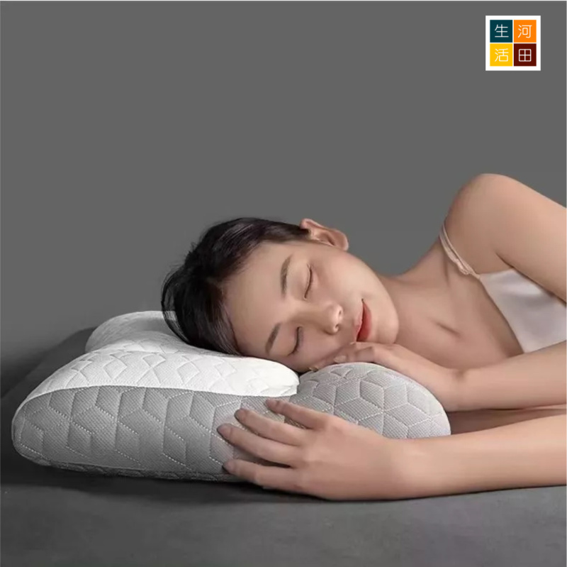 護頸椎反牽引枕│高低軟枕│睡眠支撐│側睡枕頭│頸部舒壓枕