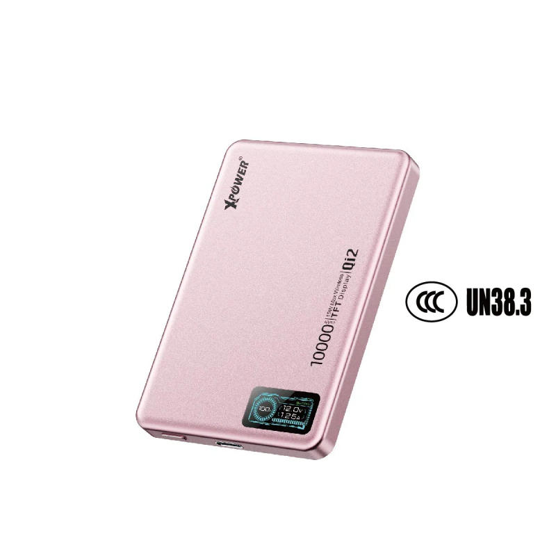【3C認證版】XPower MagDigita² 第2代彩屏顯示鋁合金外殼 PD3.0+QI2 磁吸移動電源 10000mAh