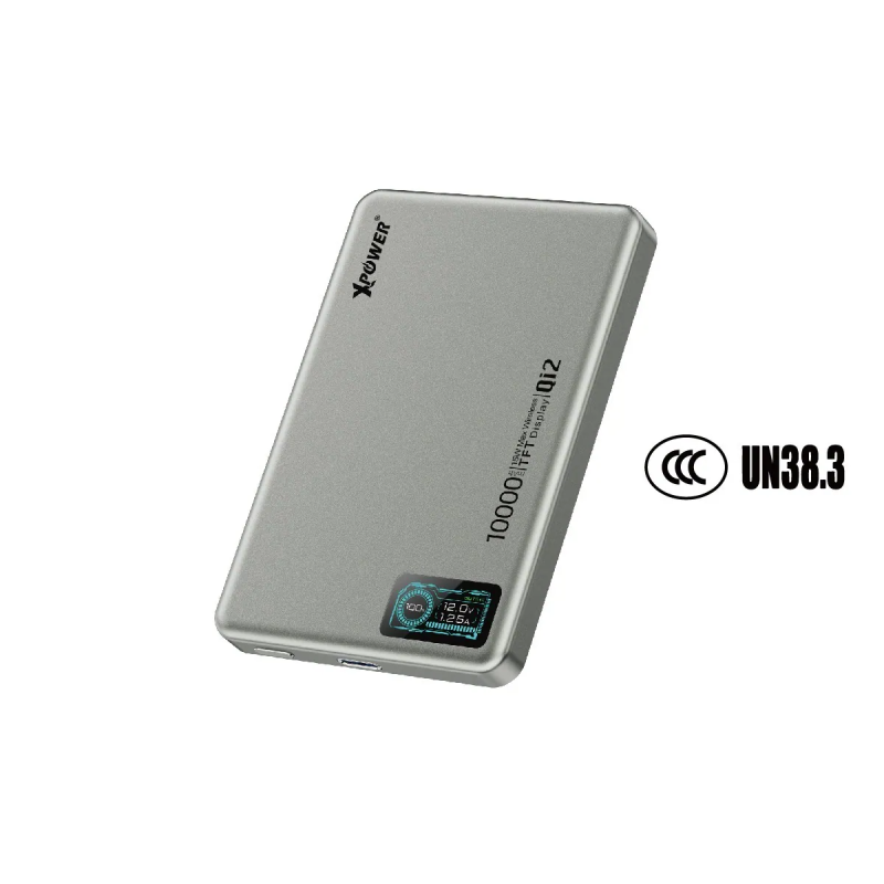 【3C認證版】XPower MagDigita² 第2代彩屏顯示鋁合金外殼 PD3.0+QI2 磁吸移動電源 10000mAh
