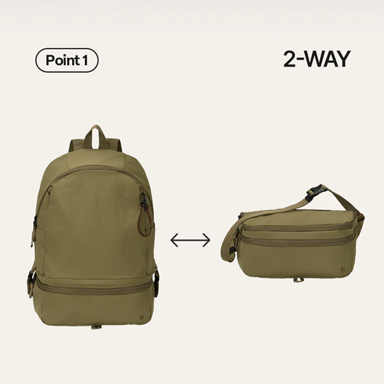 BRANDEN Multi Packable Backpack 可摺疊變身旅行袋