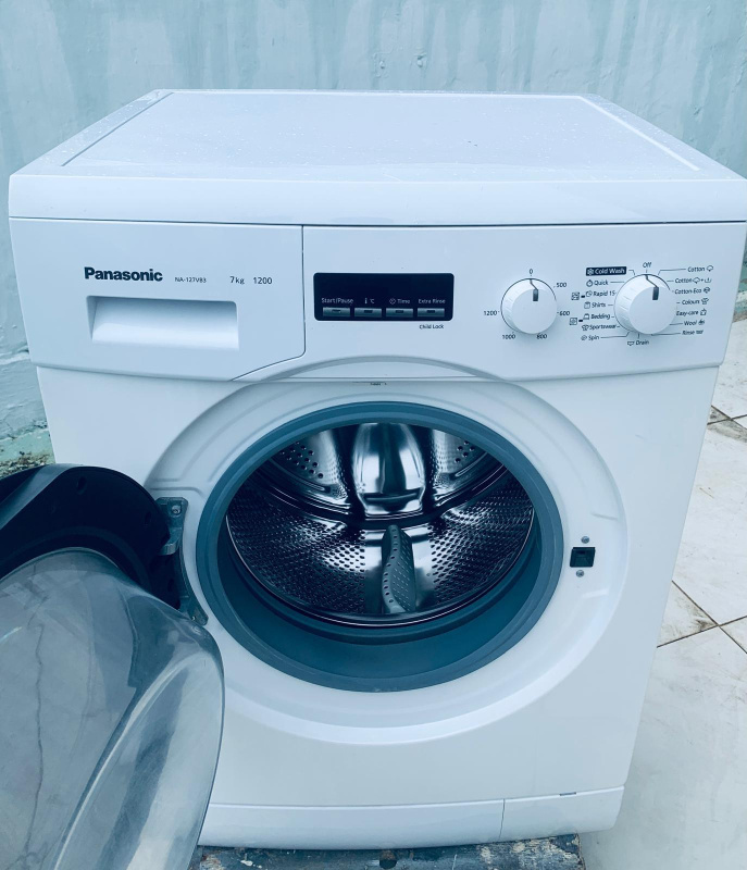 洗衣機 NA-127VB 大眼雞 前置式 可櫃底/嵌入式安裝 PANASONIC 1200轉 7KG 90%新 包送貨安裝