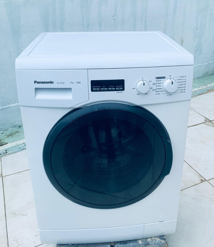 洗衣機 NA-127VB 大眼雞 前置式 可櫃底/嵌入式安裝 PANASONIC 1200轉 7KG 90%新 包送貨安裝