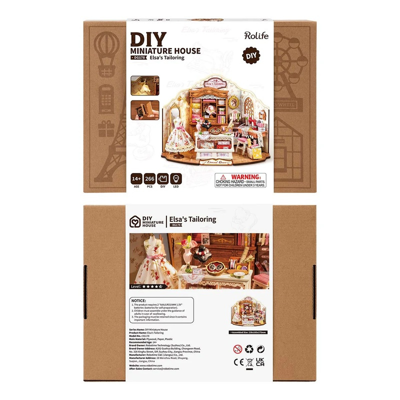 Rolife Elsa's 裁縫鋪 手工藝術屋 3D 微縮模型 DG178 Rolife Elsa's 裁縫鋪 手工藝術屋 3D 微縮模型 DG178