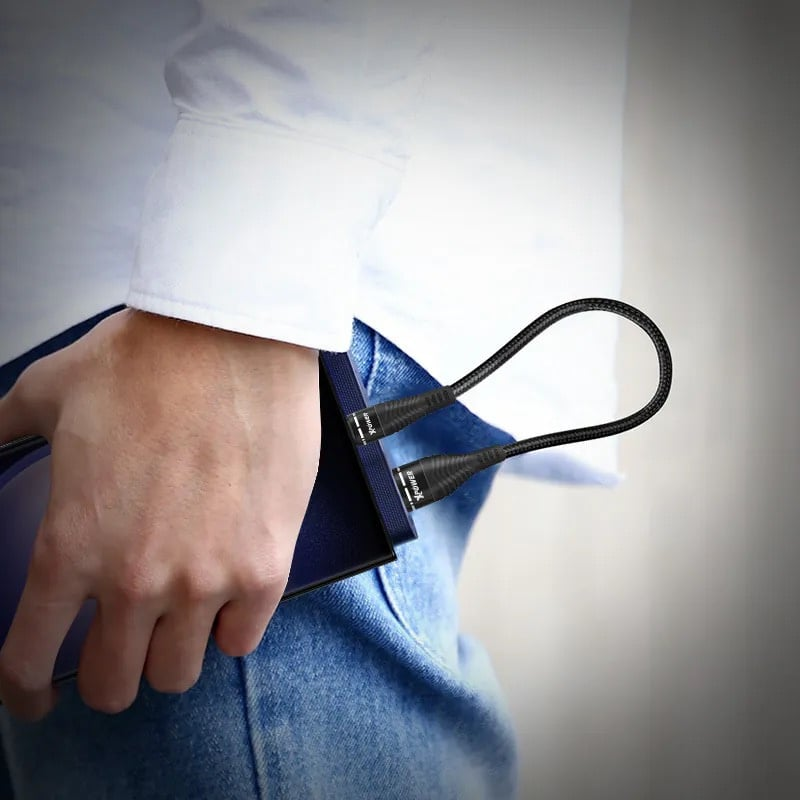 XPower 鋁合金高速傳輸充電USB>Type-C線 (25cm) ANAC