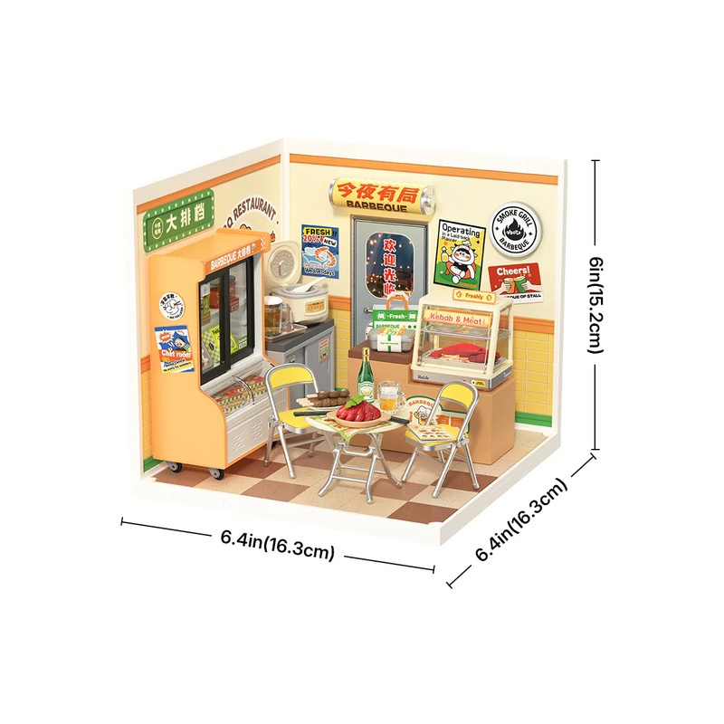 Rolife 超級世界 大排檔Night Out Food Stall 親子 3D 微縮模型 DW022