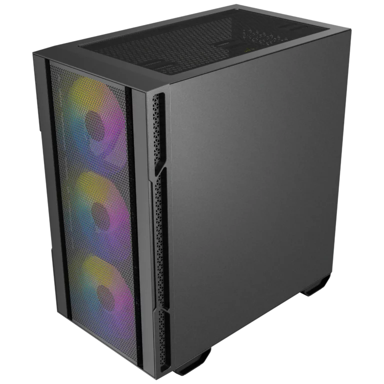 Okinos Cypress 3 ARGB Mini-Tower Gaming PC Case - Black Okinos Cypress 3 ARGB Mini-Tower Gaming PC Case - Black