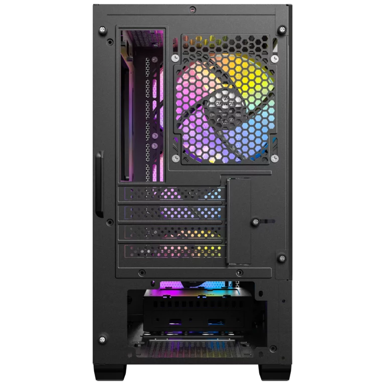 Okinos Cypress 3 ARGB Mini-Tower Gaming PC Case - Black Okinos Cypress 3 ARGB Mini-Tower Gaming PC Case - Black