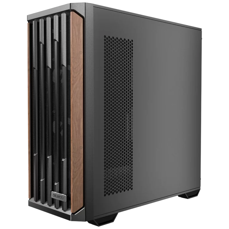 Okinos Cypress 7 Wood  Mid-Tower Gaming PC Case - Black