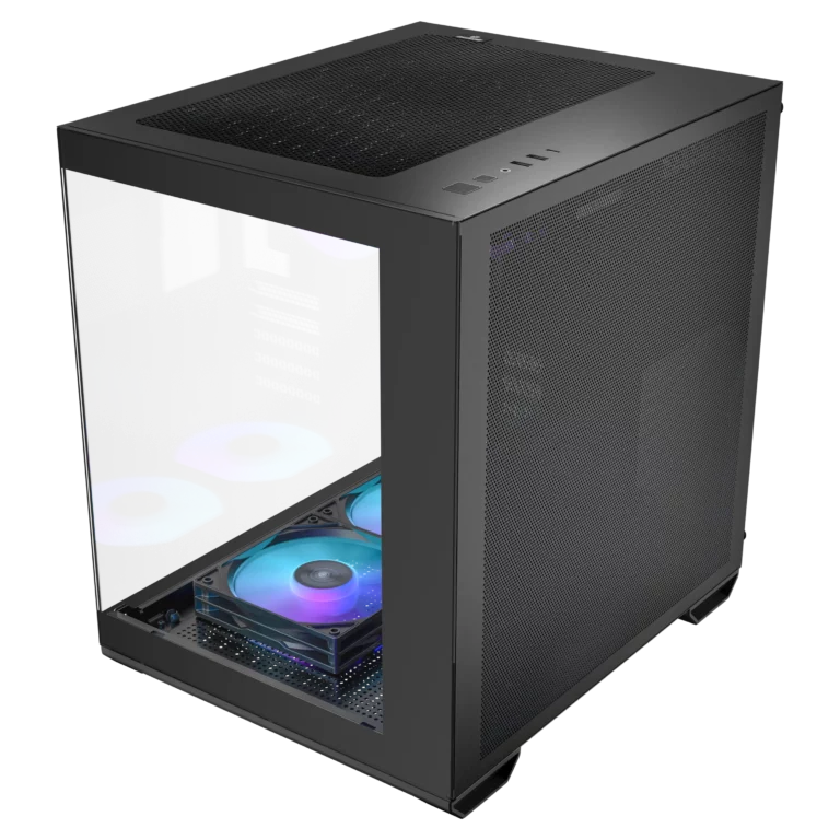 Okinos Mirage 4 Black  Mini-Tower Gaming PC Case ( BLACK / WHITE )