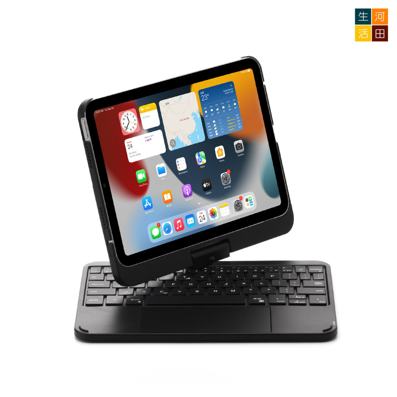 iPad mini 6 7th 2021 2024 8.3" 旋轉鍵盤保護套 觸控板 7色背光 F83ATSBK A2993 A2995 A2996 A2567 無線藍牙