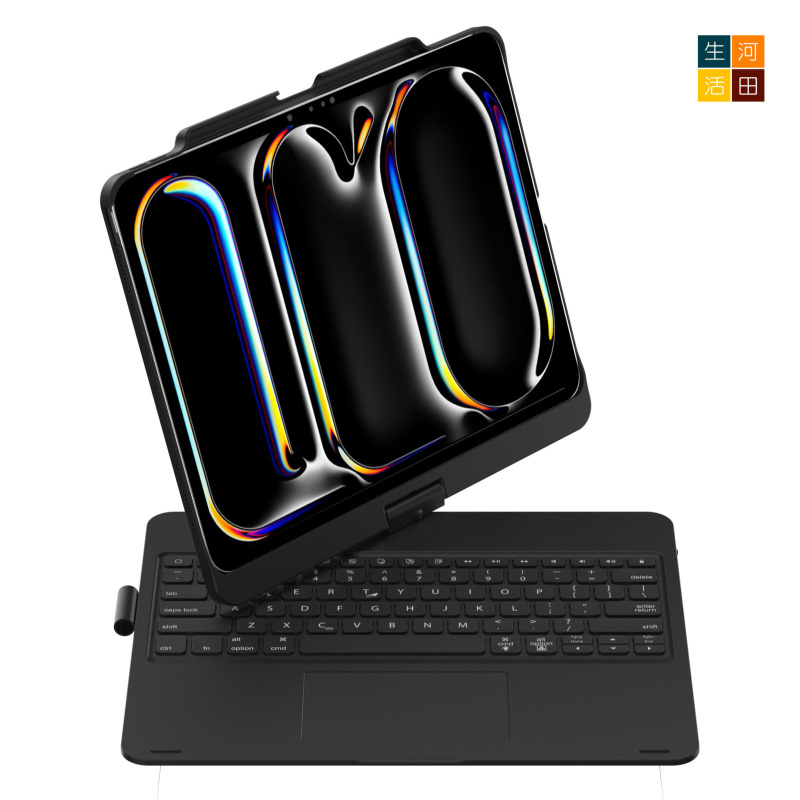 iPad Air/Pro 7&8th 2025 24 13" 旋轉鍵盤保護套 觸控板 7色背光 A3268 A2925 A3360 A3269 A2926 A3361無線藍牙