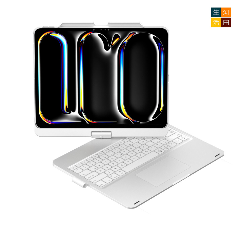 iPad Air/Pro 7&8th 2025 24 13" 旋轉鍵盤保護套 觸控板 7色背光 A3268 A2925 A3360 A3269 A2926 A3361無線藍牙