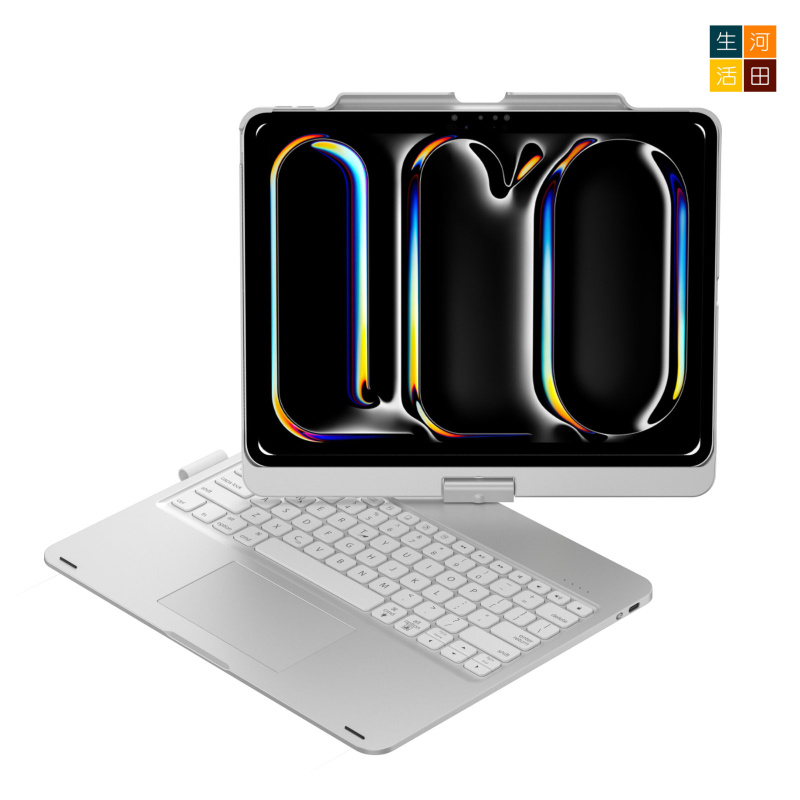 iPad Air/Pro 7&8th 2025 24 13" 旋轉鍵盤保護套 觸控板 7色背光 A3268 A2925 A3360 A3269 A2926 A3361無線藍牙