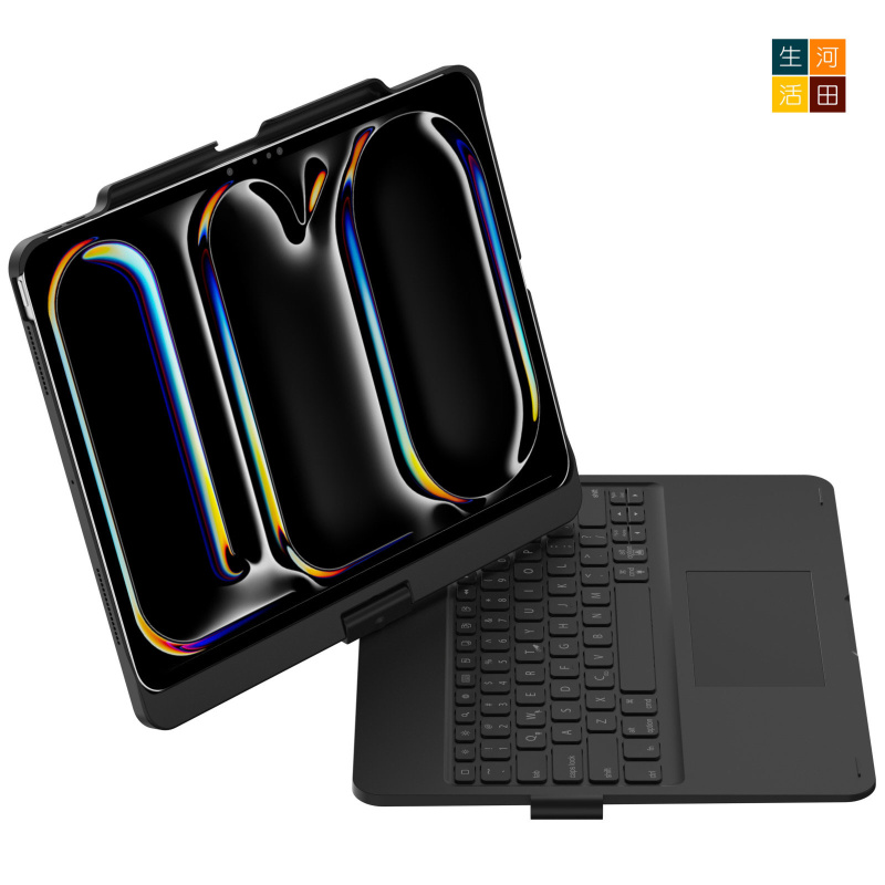 iPad Air/Pro 7&8th 2025 24 13" 旋轉鍵盤保護套 觸控板 7色背光 A3268 A2925 A3360 A3269 A2926 A3361無線藍牙