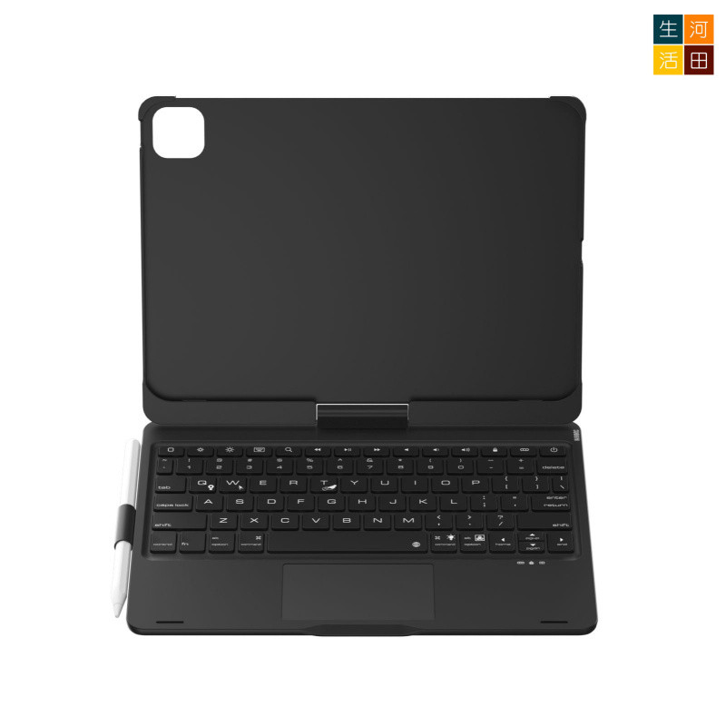 iPad Pro 7/8th 2025 2025 24 11 旋轉鍵盤保護套 A3357 A3358 A3359 A2836 A2837 A3006觸控板 7色背光