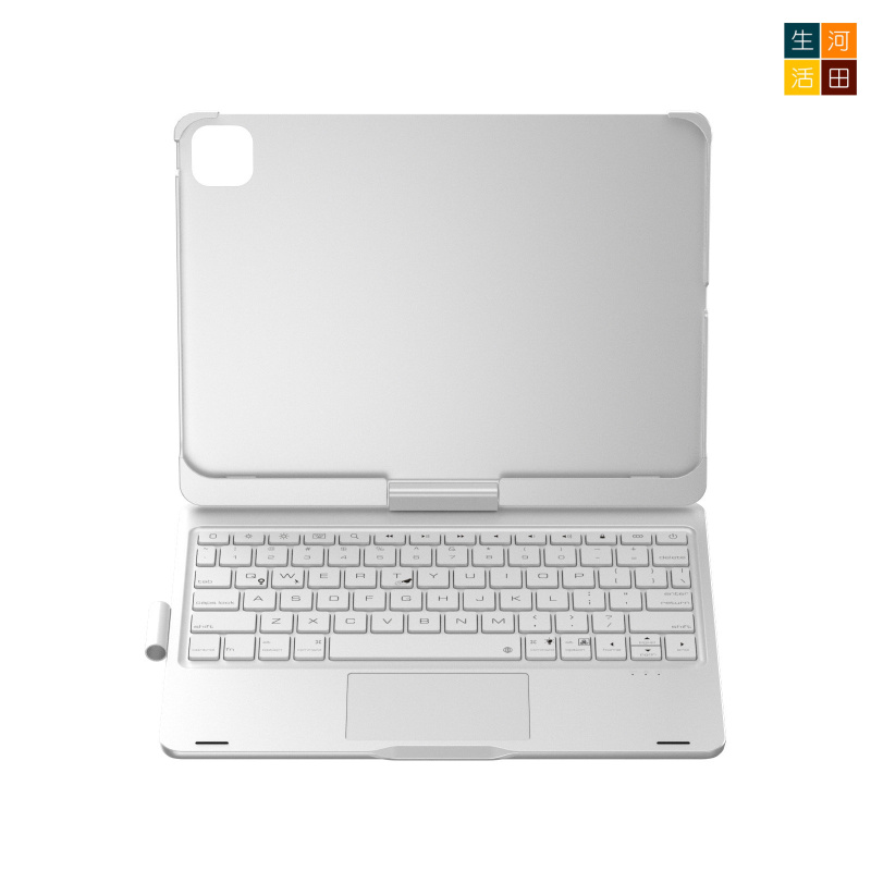 iPad Pro 7/8th 2025 2025 24 11 旋轉鍵盤保護套 A3357 A3358 A3359 A2836 A2837 A3006觸控板 7色背光