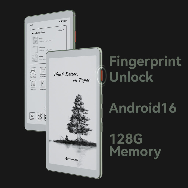 Viwoods 6.13‘’ AiPaper Reader  AI智能4G手機