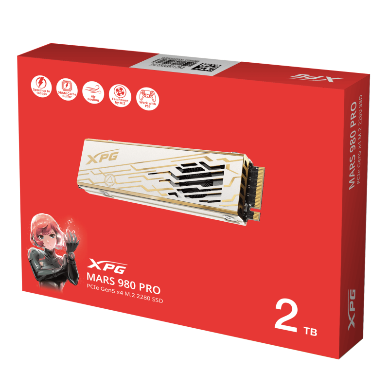 ADATA MARS 980 PRO 2TB PCIe Gen5 x4 M.2 2280 固態硬碟 [現金優惠 $2349]