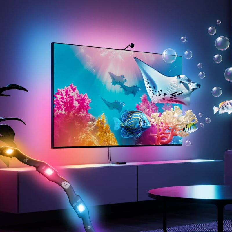 Nanoleaf 4D V2 Screen Mirror + Lightstrip Kit (TVs & Monitors Up to 65-inch) 智能照明套裝 Nanoleaf 4D V2 Screen Mirror + Lightstrip Kit (TVs & Monitors Up to 65-inch) 智能照明套裝