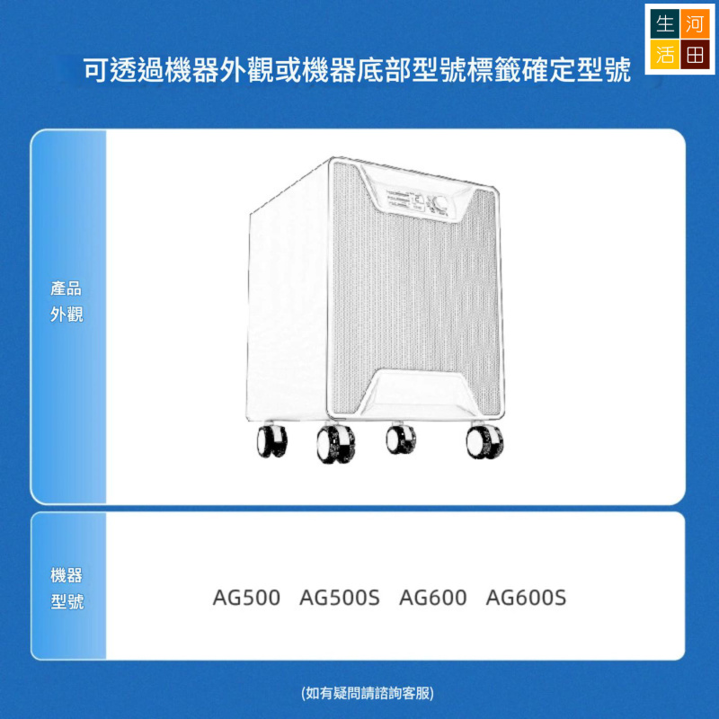 適用Airgle美國奧郎格空氣清新機濾網 AF600HC濾芯代用濾網AG500 500S 600 600S(非原廠代用品)