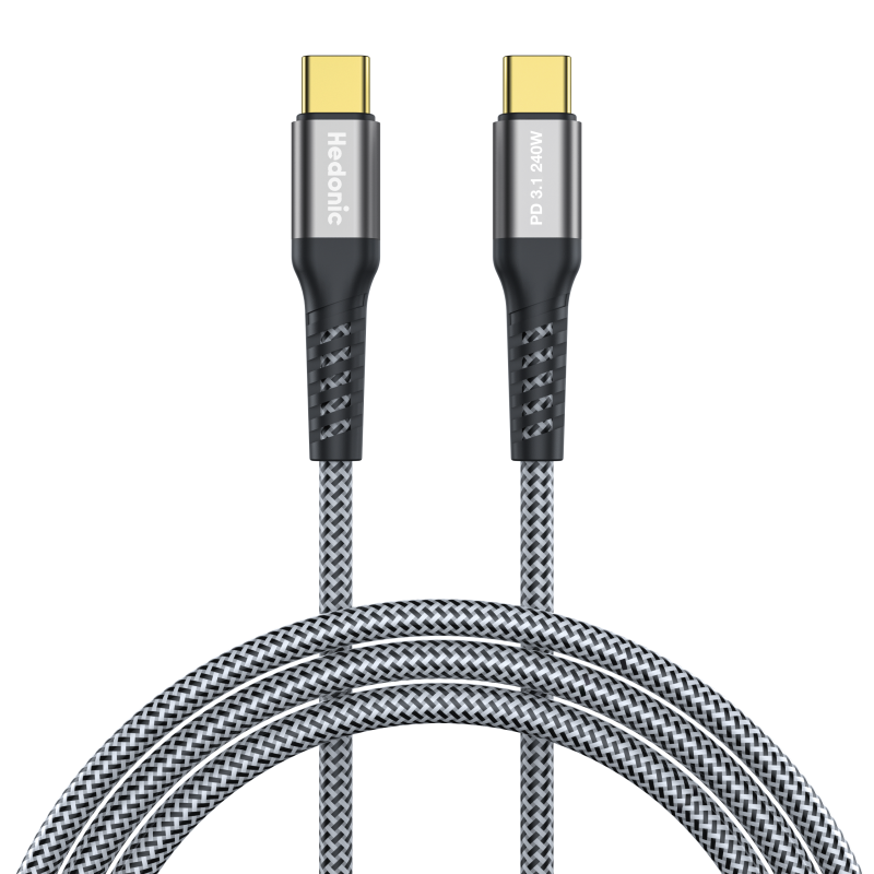 Hedonic PD 3.1 240W USB-C to USB-C 充電傳輸線 (1.2m) 81065 / Hedonic PD 3.1 240W USB-C to USB-C 充電傳輸線 (2m) 81066